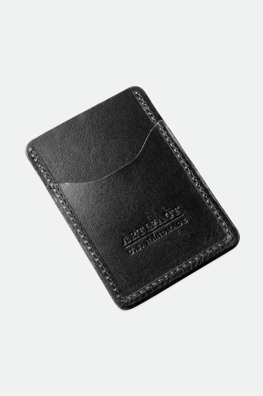 Accesorios Brixton Artifact Cuero Card Holder Wallet Unisex Negras | 204785NSE