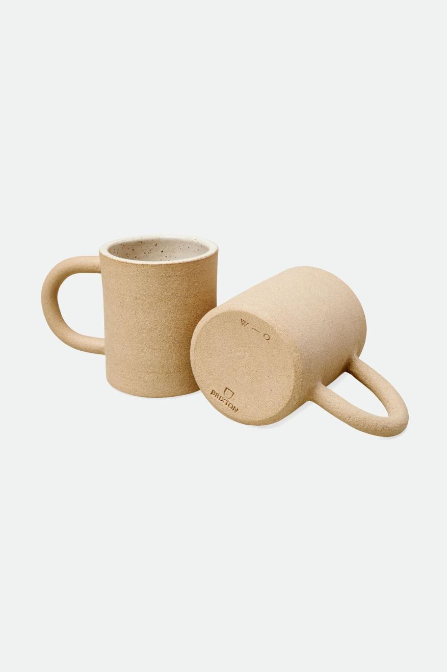 Accesorios Brixton O-M Hand Crafted Cerámico Mug Unisex Beige | 586042VHD