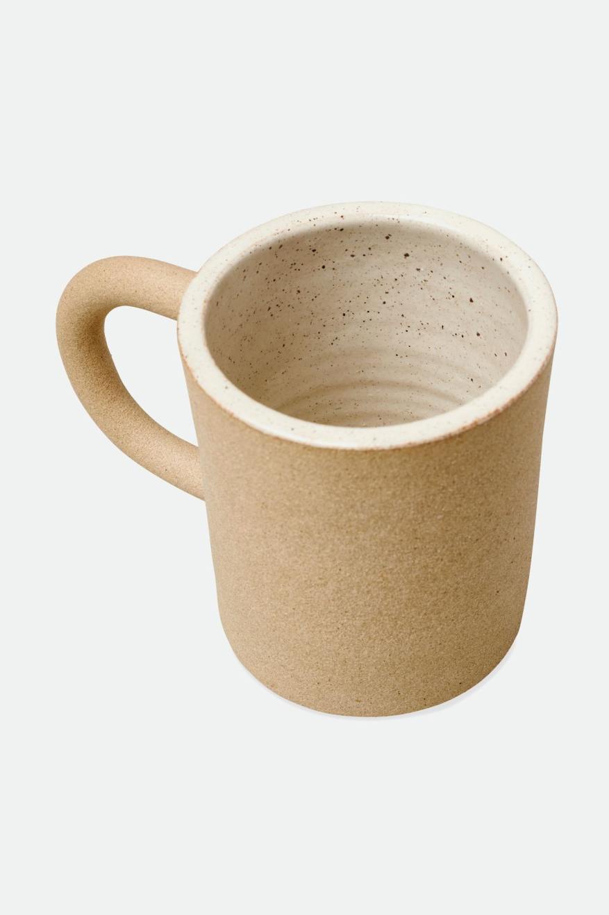 Accesorios Brixton O-M Hand Crafted Cerámico Mug Unisex Beige | 586042VHD