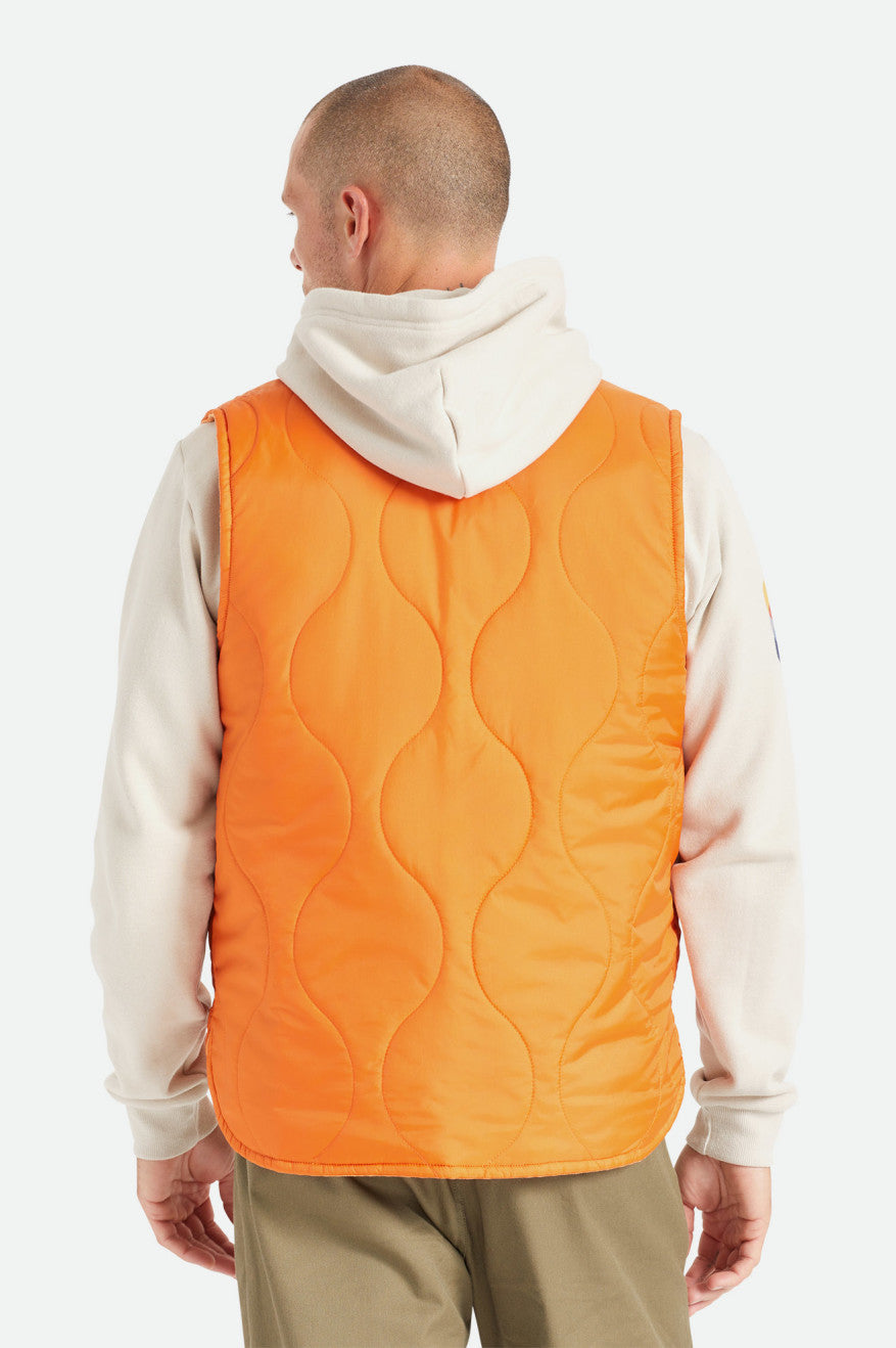 Chaquetas Brixton Abraham Reversible Vest Hombre Naranjas | 849352NYK