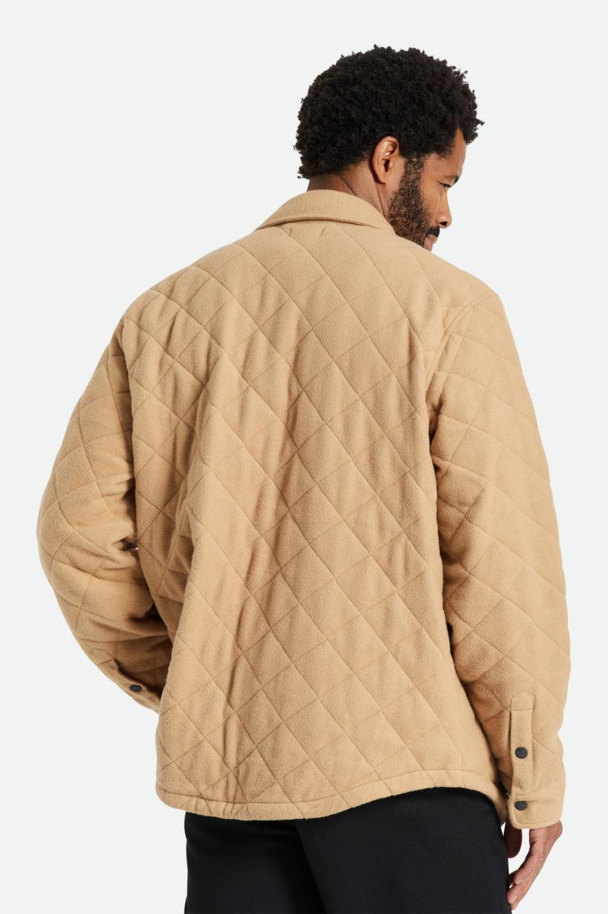 Chaquetas Brixton Cass Acolchado Fleece Hombre Beige | 756148ELB