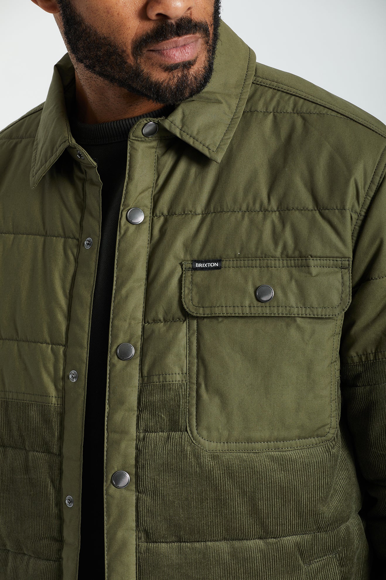 Chaquetas Brixton Cass Hombre Verde Oliva | 309258INM