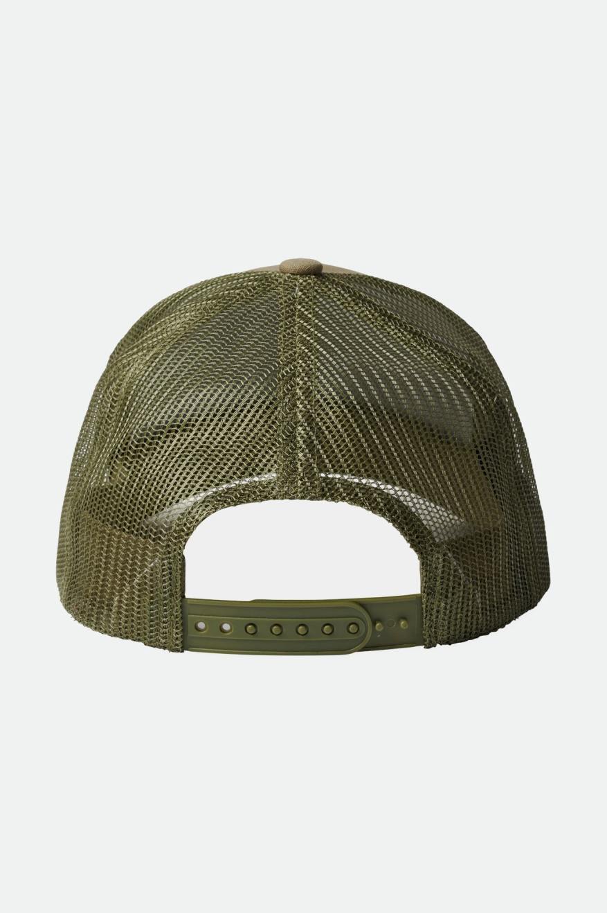 Gorras Brixton Alpha Block NetPlus C MP Mesh Cap Hombre Verde Oliva | 403957DQF