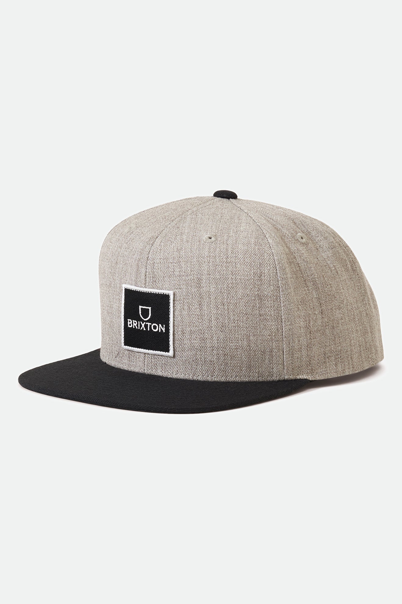 Gorras Brixton Alpha Square Netlpus MP Hombre Gris Negras | 092371SXG