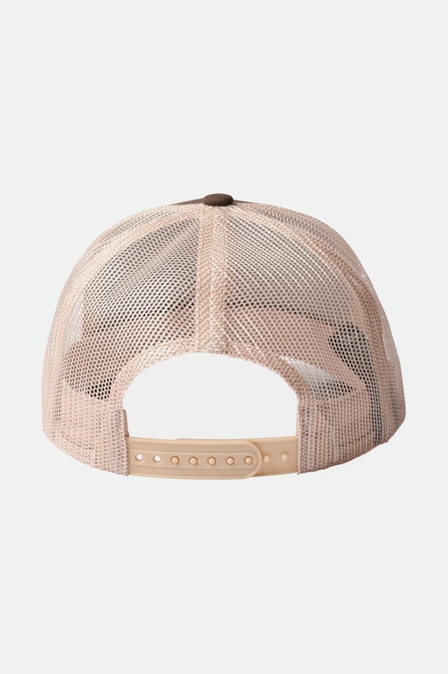 Gorras Brixton Crest NetPlus MP Mesh Cap Hombre Marrones | 396527JOE