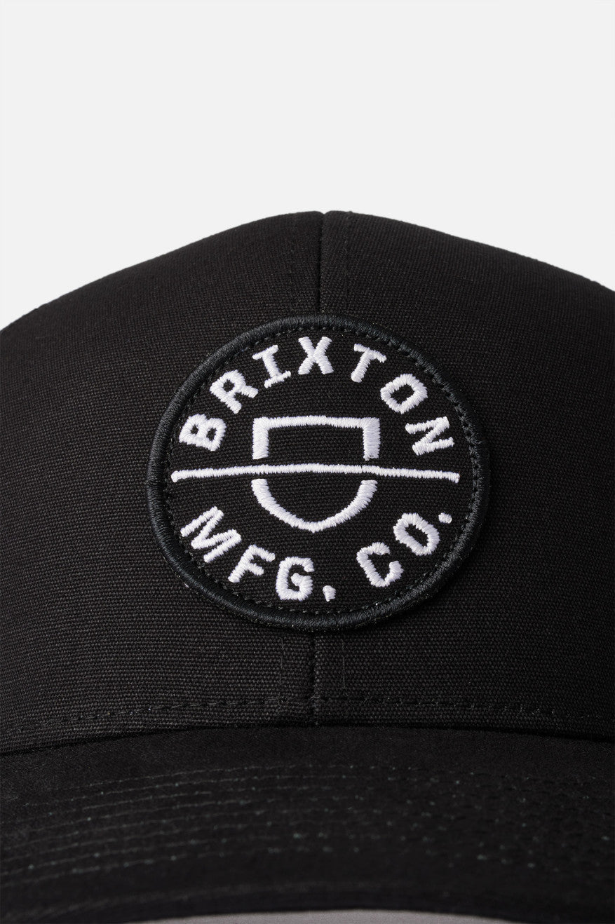 Gorras Brixton Crest NetPlus MP Trucker Hat Hombre Negras | 928763KGY