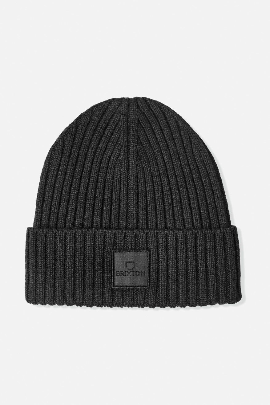 Gorros Brixton Alpha Square Merino Lana Hombre Negras | 938527RJU