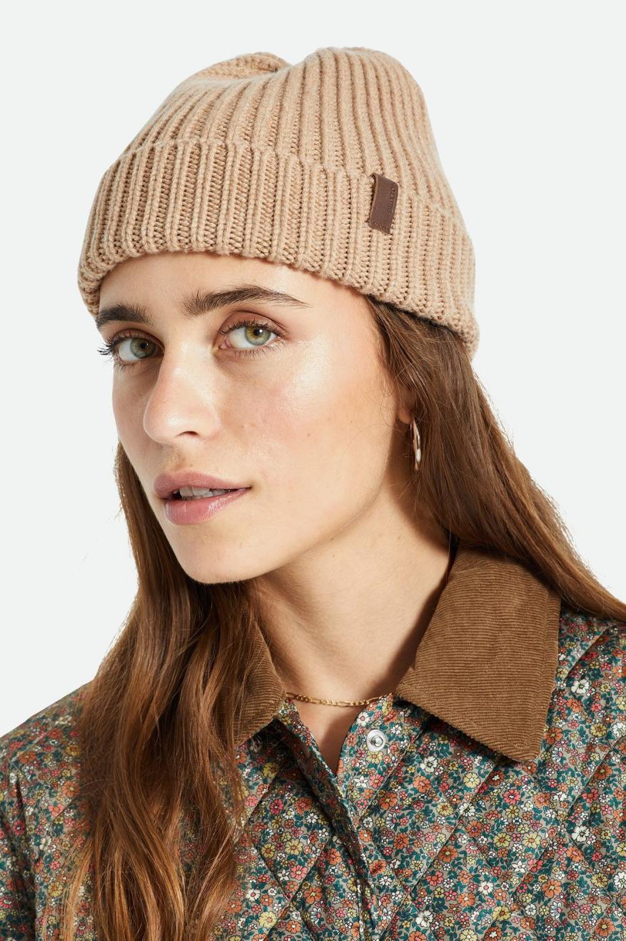 Gorros Brixton Heist Reserve Cashmere Hombre Beige | 507648RND