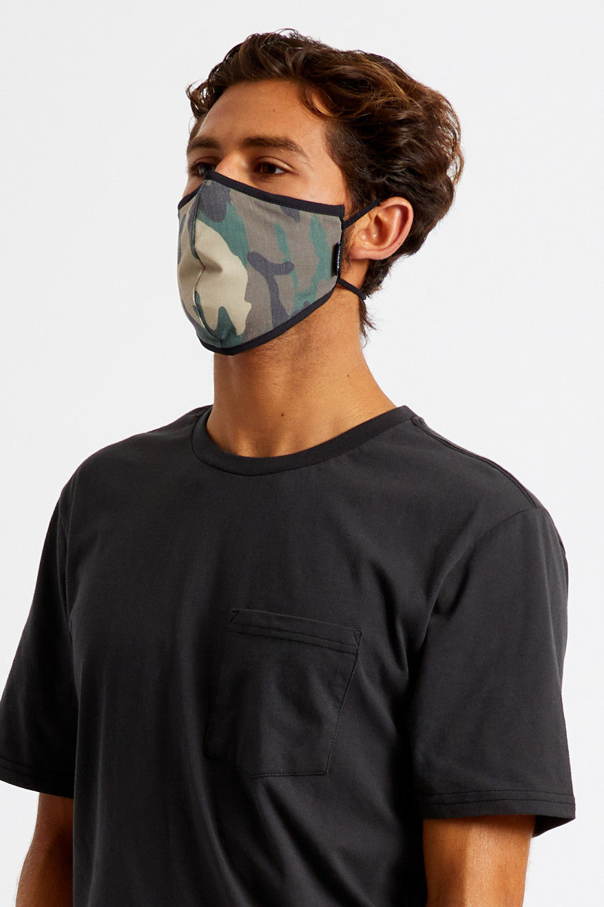 Mascarilla Brixton Antimicrobial 4-Way Stretch Unisex Camuflaje | 234156BTZ