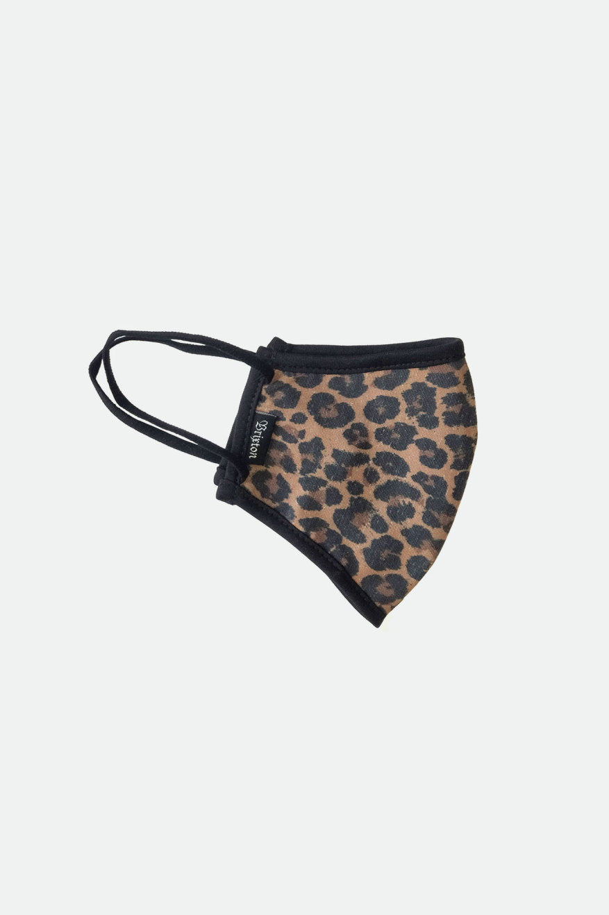 Mascarilla Brixton Antimicrobial 4-Way Stretch Unisex Leopardo | 651289VTK