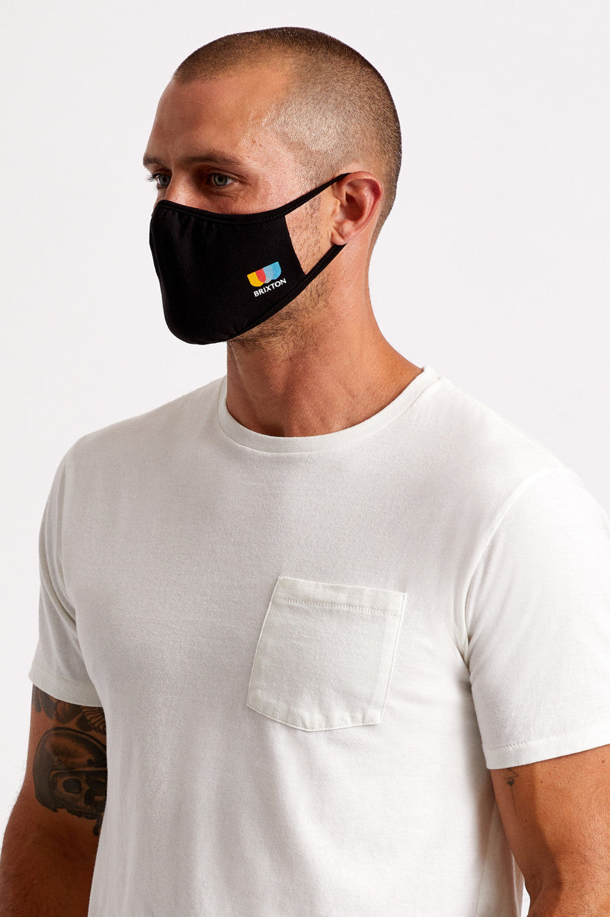 Mascarilla Brixton Tee Unisex Negras | 950376YFN