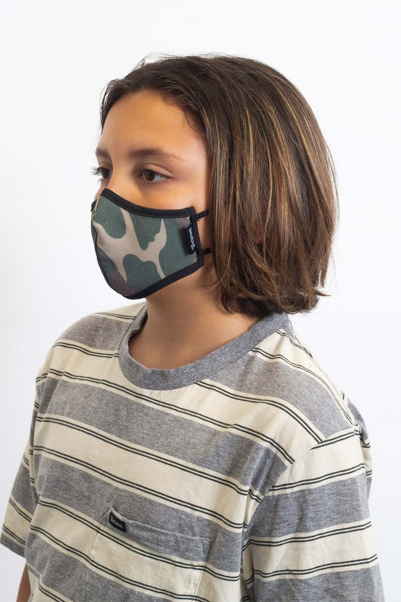 Mascarilla Brixton Youth Antimicrobial Unisex Camuflaje | 347108TJD