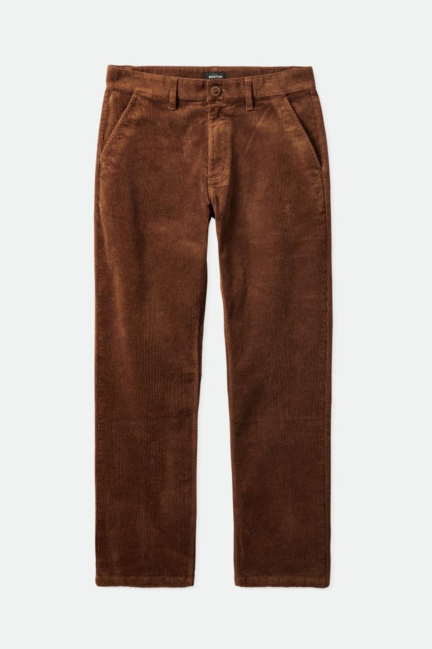 Pantalones Brixton Choice Chino Regular Hombre Marrones | 210745YSZ