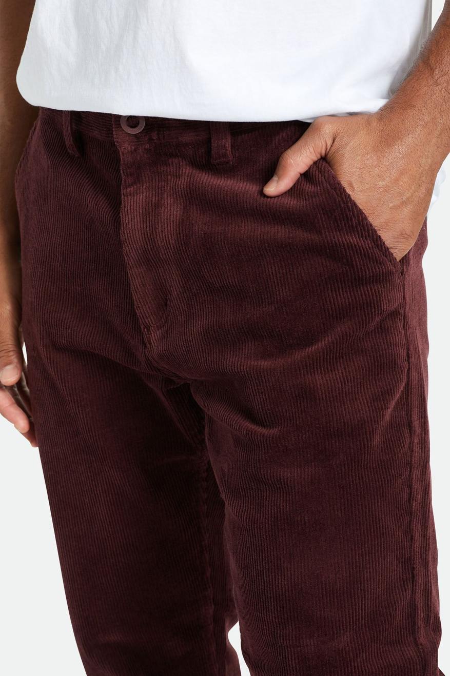 Pantalones Brixton Choice Chino Regular Hombre Rojas | 794830IAE