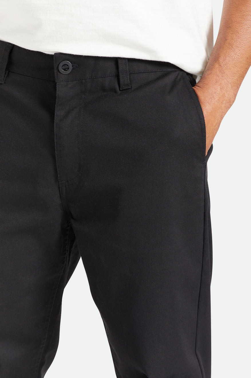 Pantalones Brixton Choice Chino Relaxed Hombre Negras | 429650MGB