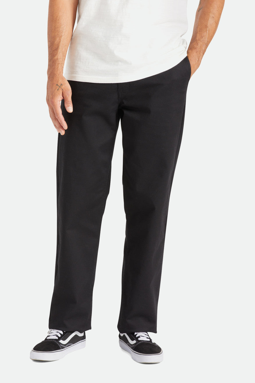 Pantalones Brixton Choice Chino Relaxed Hombre Negras | 429650MGB