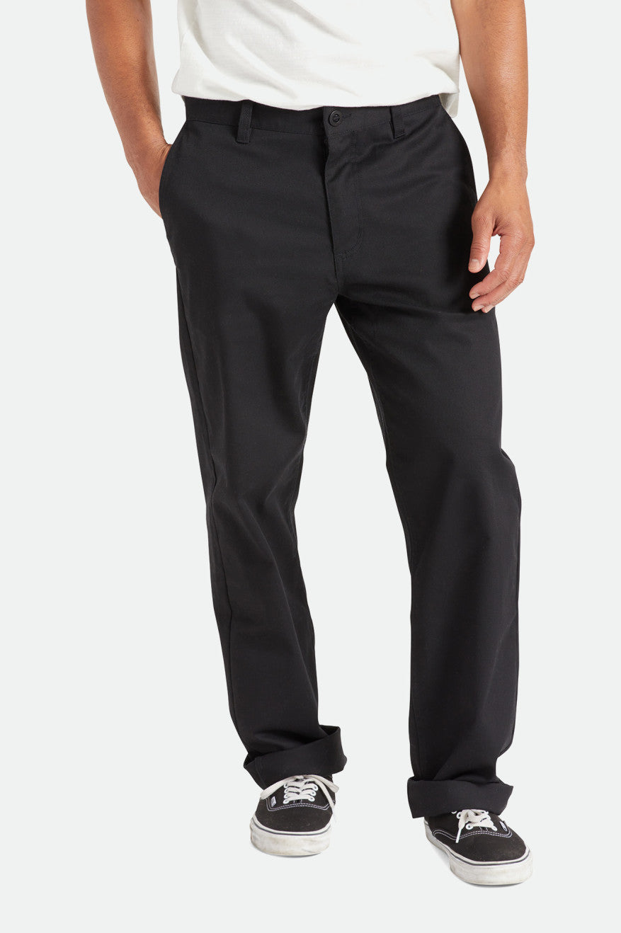 Pantalones Brixton Choice Chino Relaxed Hombre Negras | 429650MGB