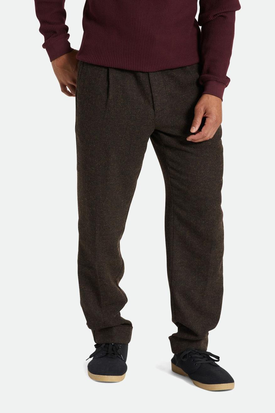 Pantalones Brixton Regent Reserve Trouser Hombre Marrones | 720319JCX