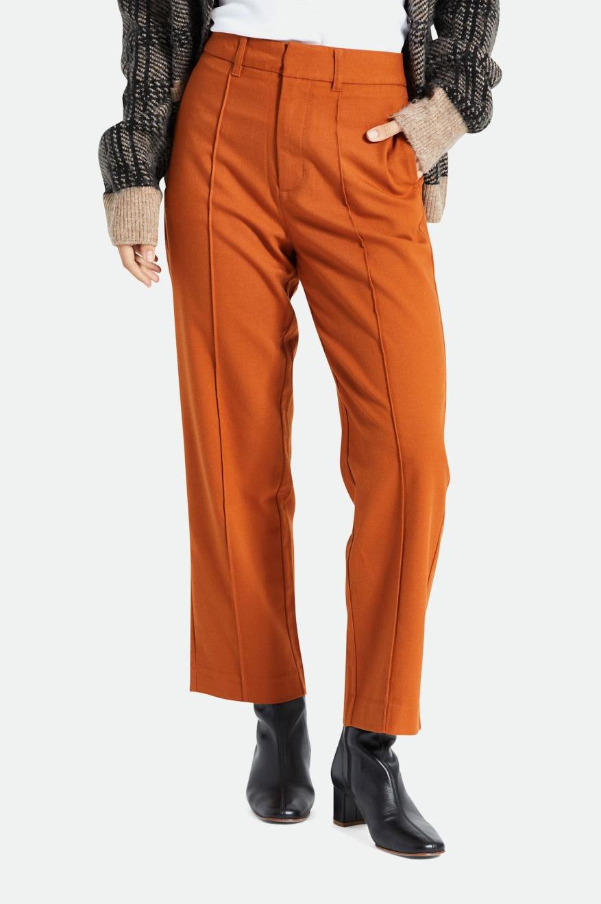 Pantalones Brixton Retro Trouser Mujer Naranjas | 520769ERZ