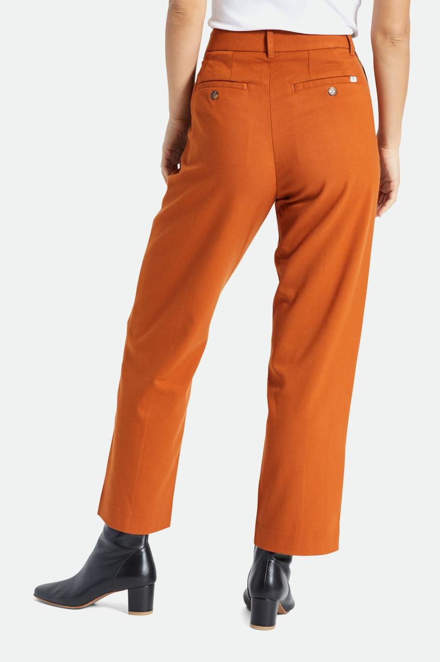 Pantalones Brixton Retro Trouser Mujer Naranjas | 520769ERZ