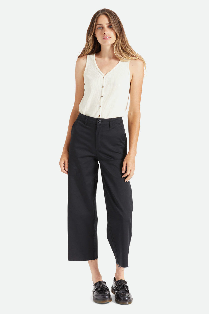 Pantalones Brixton Victory Anchos Leg Mujer Negras | 641528UGR