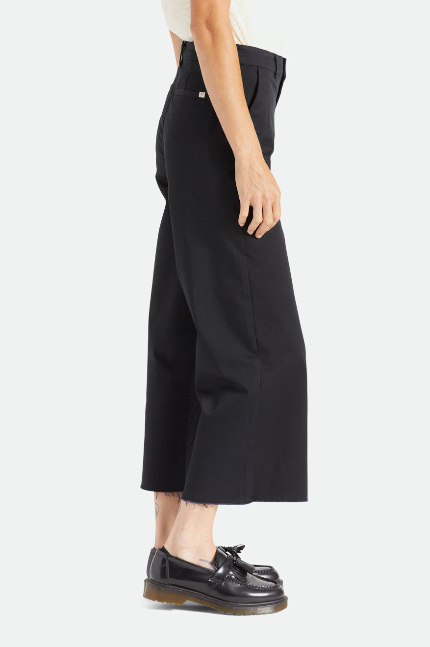 Pantalones Brixton Victory Anchos Leg Mujer Negras | 641528UGR