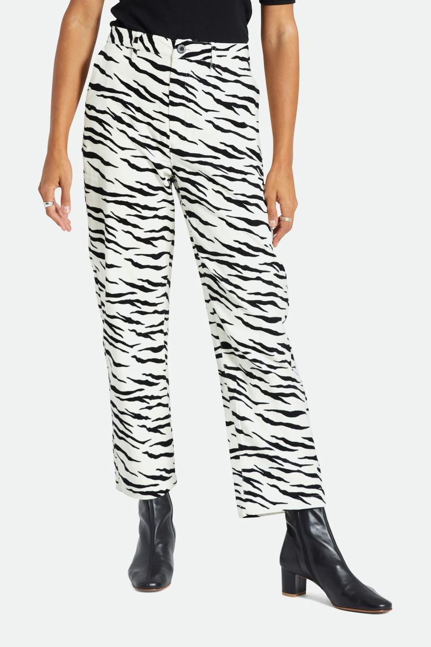 Pantalones Brixton Victory Mujer Blancas | 321594YFQ