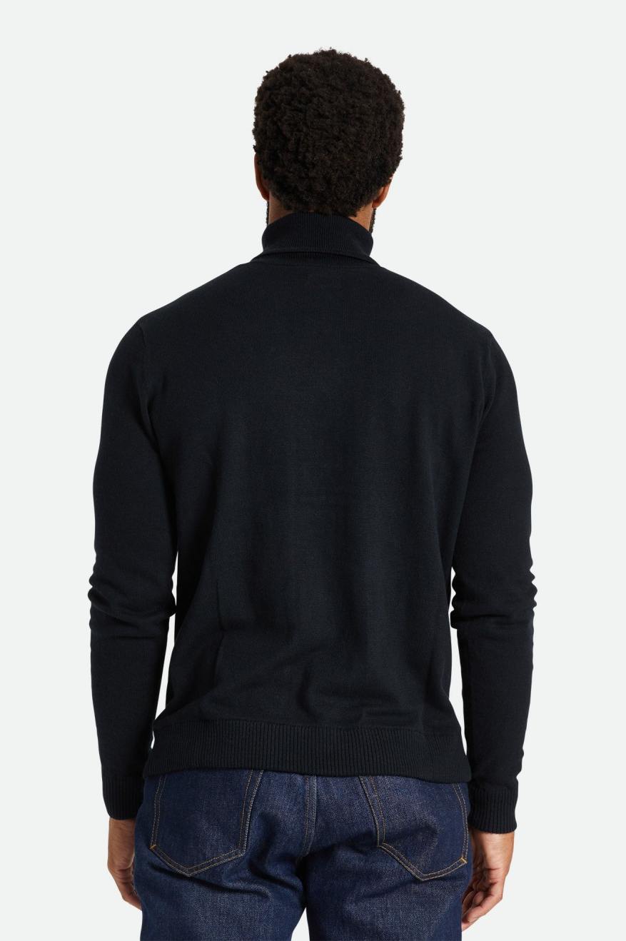 Prendas De Punto Brixton Reserve Cashmere L/S Turtleneck Hombre Negras | 023491NOY