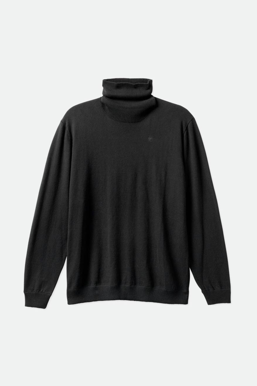 Prendas De Punto Brixton Reserve Cashmere L/S Turtleneck Hombre Negras | 023491NOY