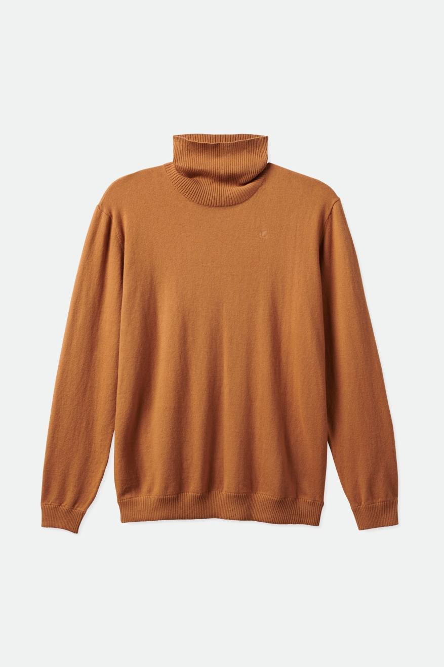 Prendas De Punto Brixton Reserve Cashmere L/S Turtleneck Hombre Marrones | 256079GJW