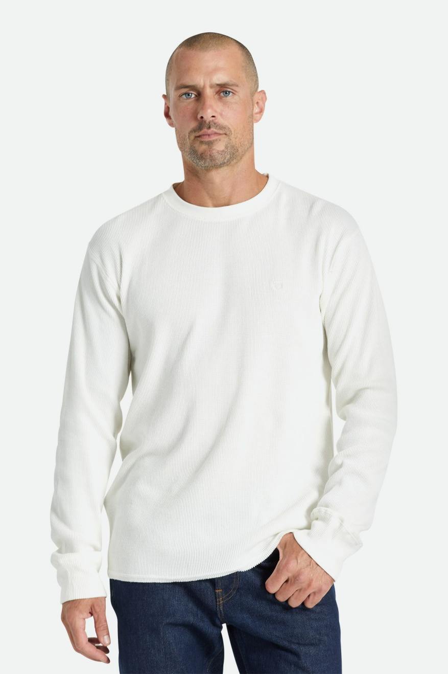 Prendas De Punto Brixton Reserve Thermal L/S Hombre Blancas | 681492ZIC