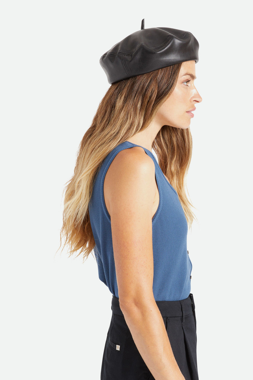 Sombreros Brixton Audrey II Beret Mujer Negras | 384902DEO