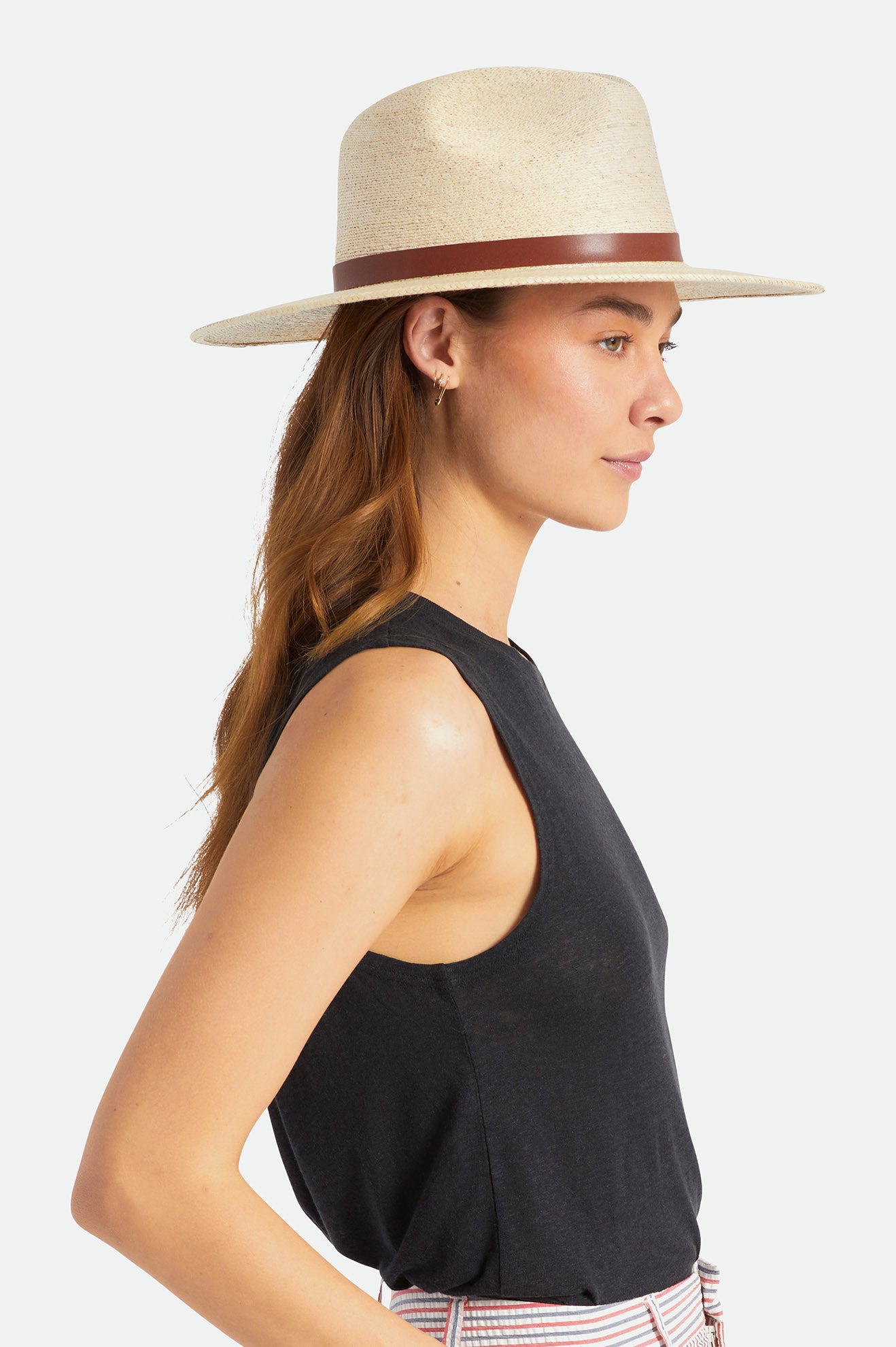 Sombreros Brixton Field Proper Straw Hat Mujer Beige | 647908PEJ