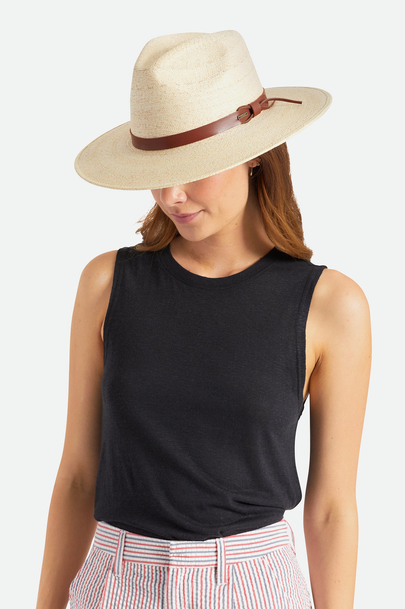 Sombreros Brixton Field Proper Straw Hat Mujer Beige | 647908PEJ