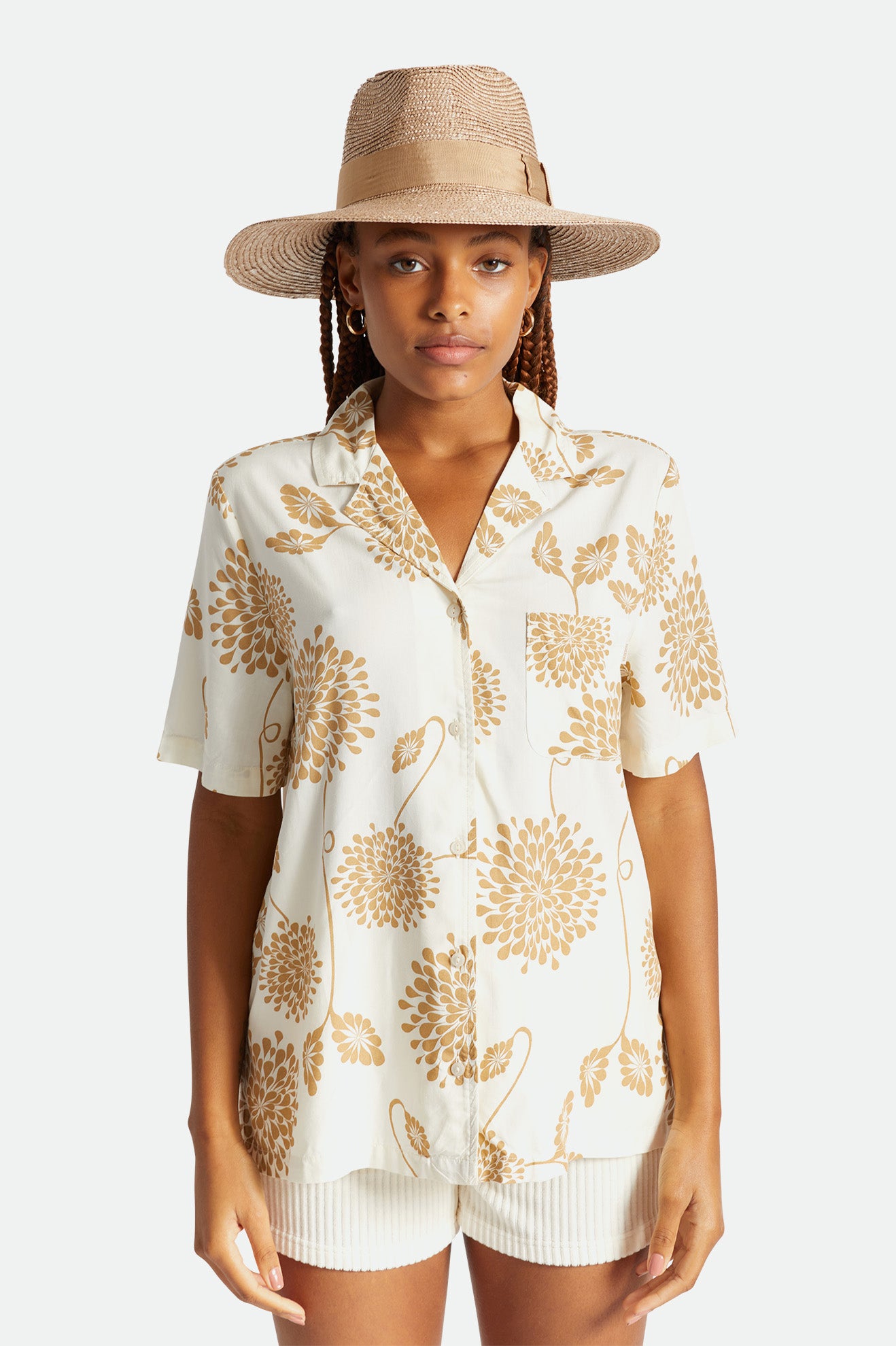 Sombreros Brixton Janae Sun Hat Mujer Beige | 346581NWO