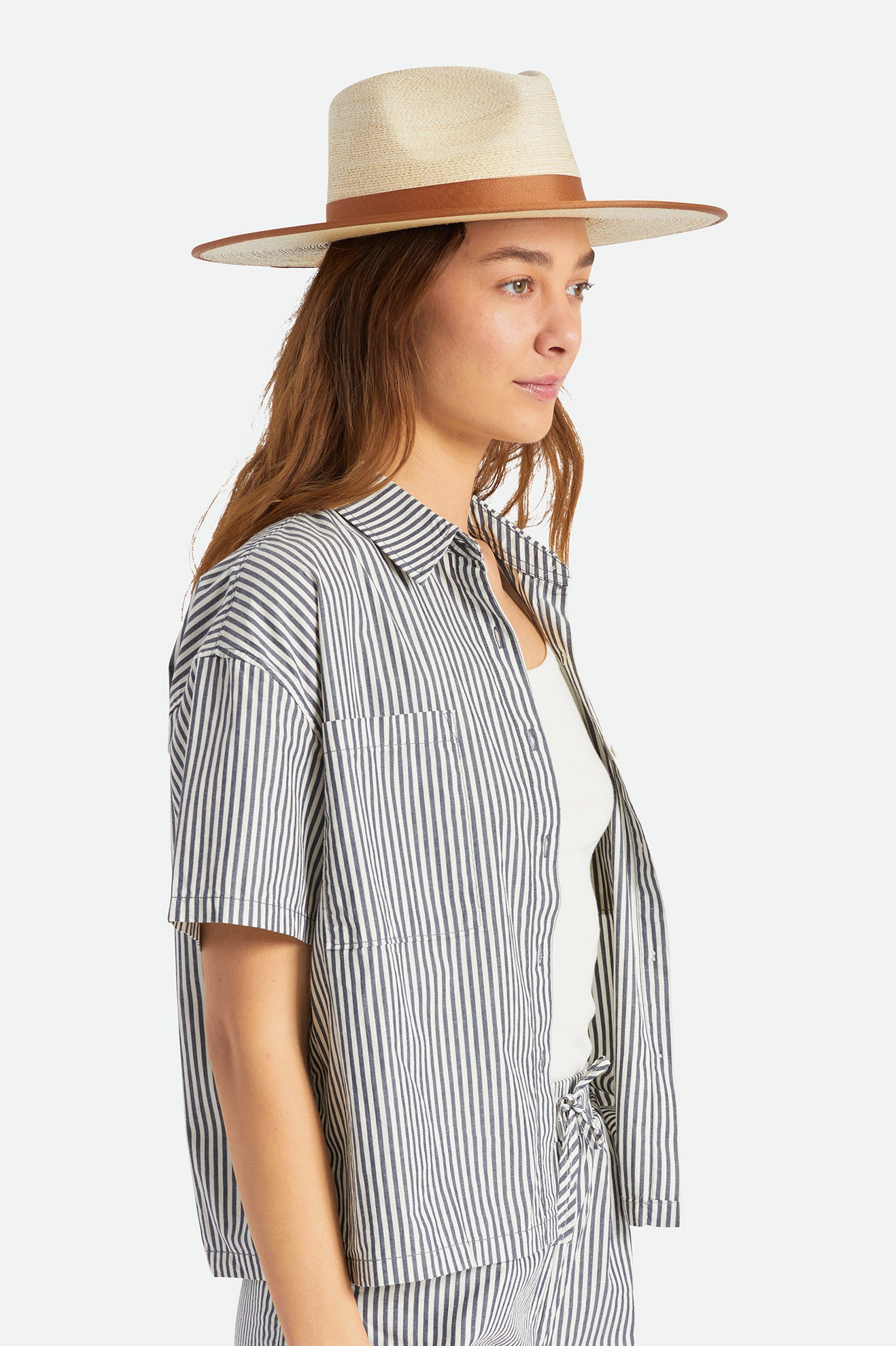 Sombreros Brixton Jo Straw Rancher Hat Mujer Beige | 738491FTR