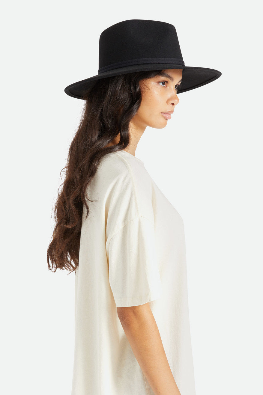 Sombreros Brixton Joanna Felt Packable Hat Mujer Negras | 684927GLN