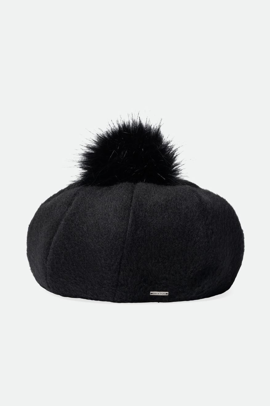 Sombreros Brixton Natalie Oversized Pom Beret Mujer Negras | 184069GZY