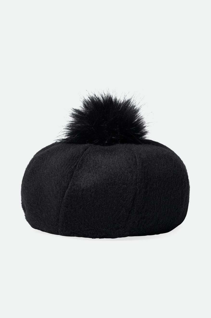 Sombreros Brixton Natalie Oversized Pom Beret Mujer Negras | 184069GZY