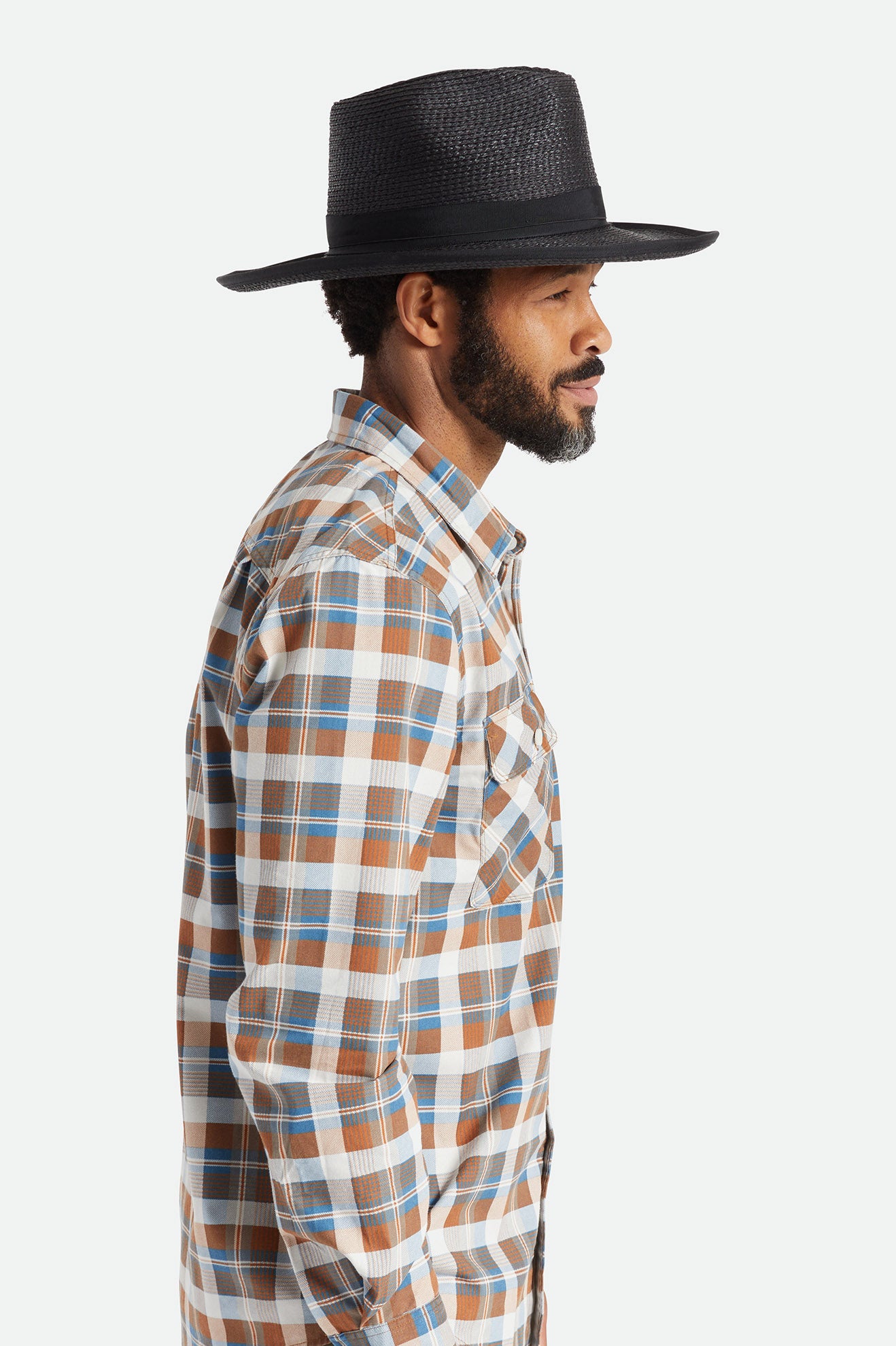 Sombreros Brixton Reno Straw Hombre Negras | 017543YXP