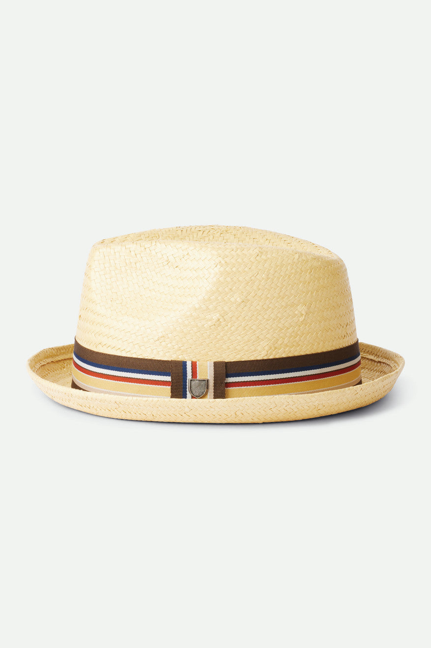 Sombreros De Fieltro Brixton Castor Straw Fedora Mujer Marrones | 237806FWH