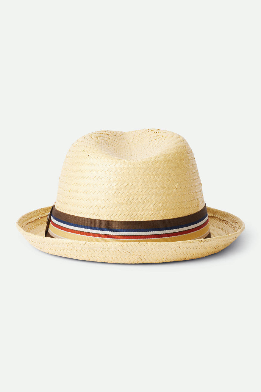 Sombreros De Fieltro Brixton Castor Straw Fedora Mujer Marrones | 237806FWH