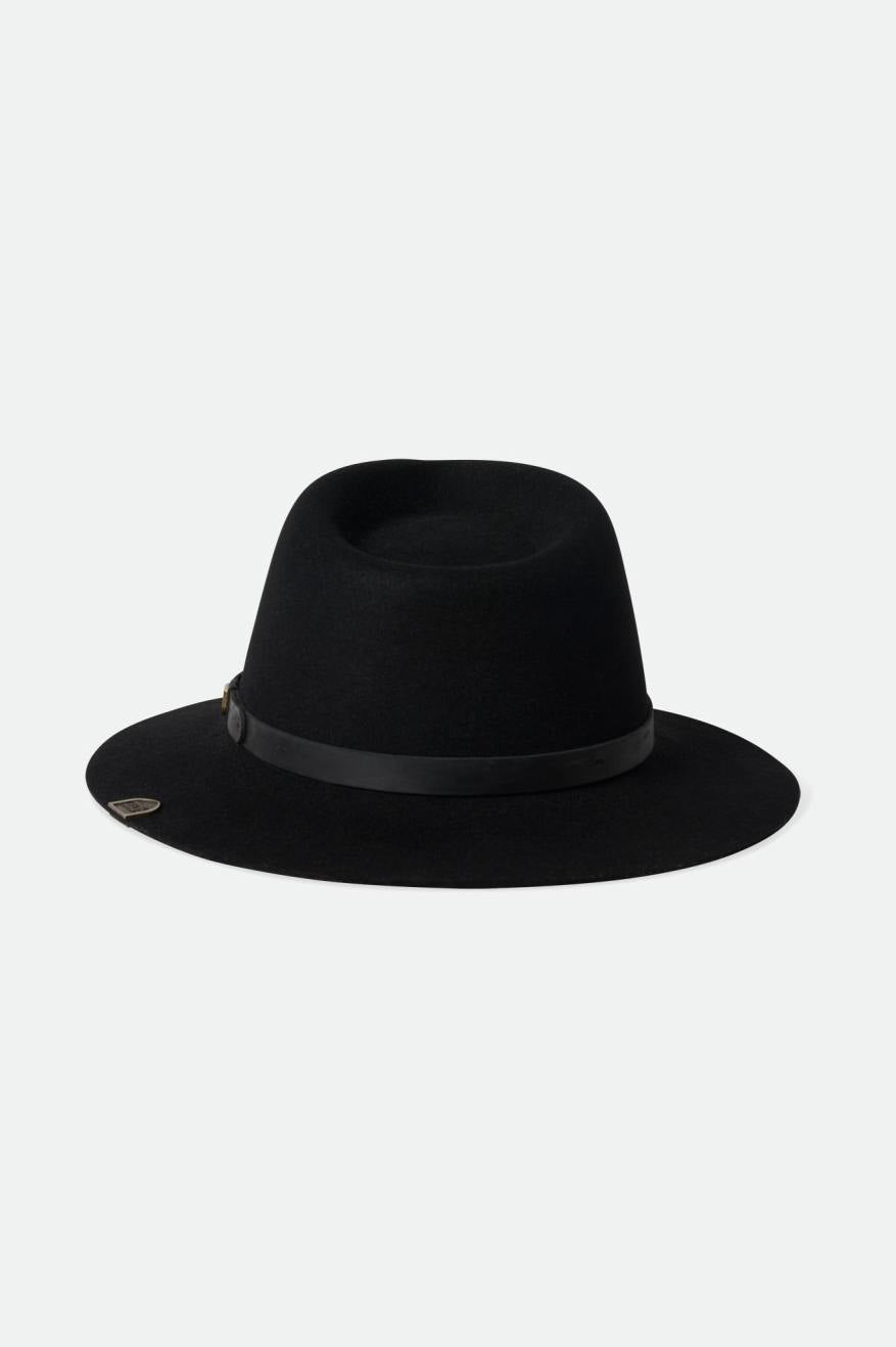 Sombreros De Fieltro Brixton Fender Jaguar Reverb Fedora Mujer Negras | 923105RCB