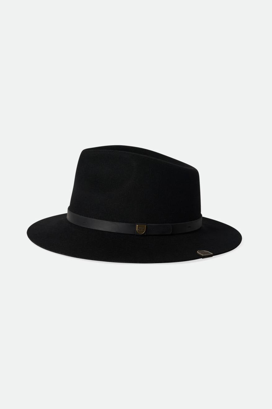 Sombreros De Fieltro Brixton Fender Jaguar Reverb Fedora Mujer Negras | 923105RCB