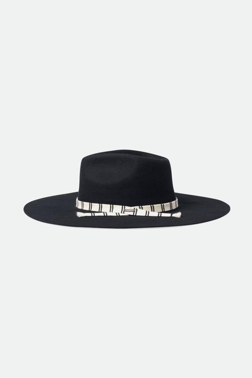 Sombreros De Fieltro Brixton Leigh Felt Fedora Mujer Negras | 710863HGF