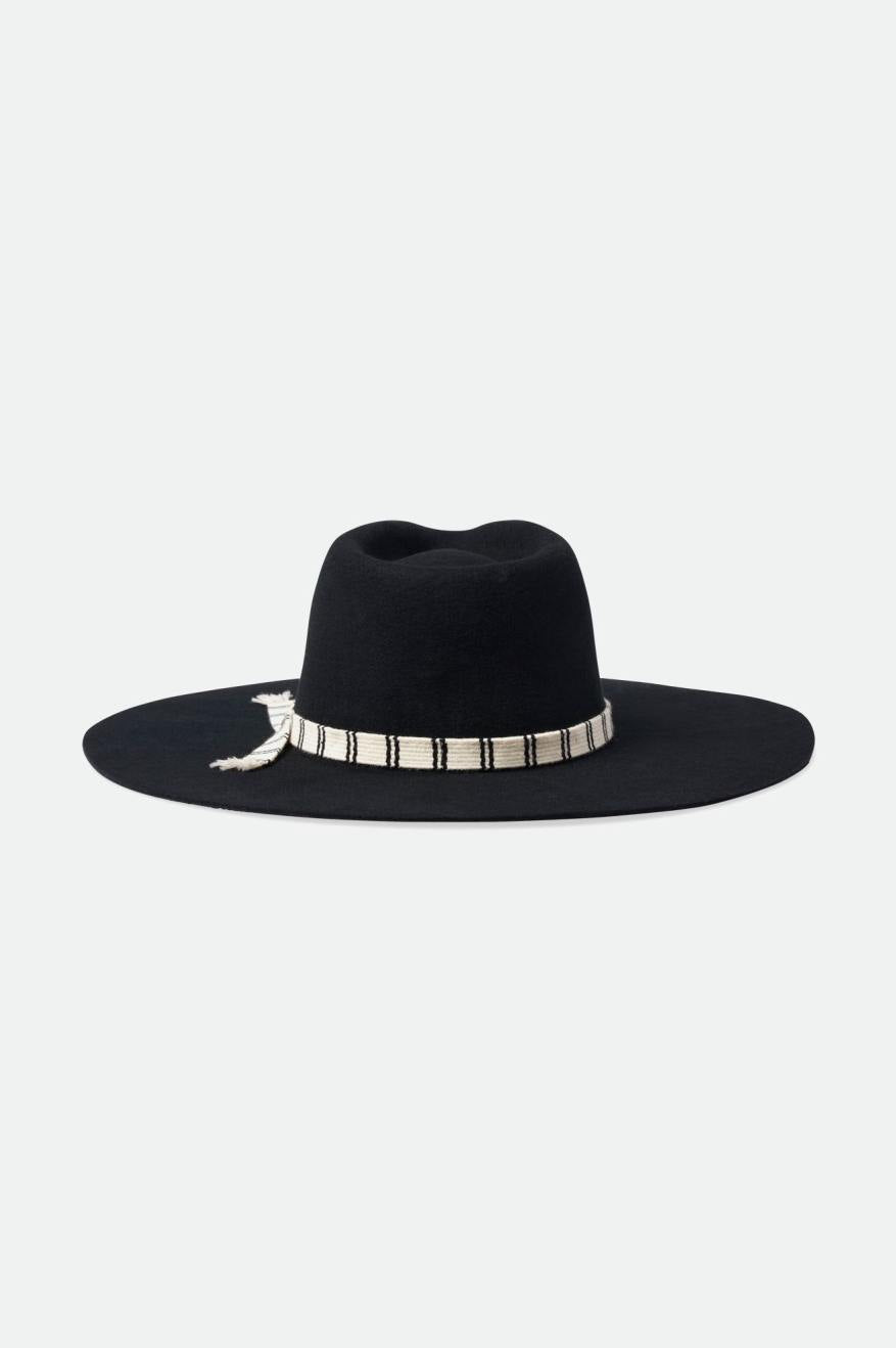 Sombreros De Fieltro Brixton Leigh Felt Fedora Mujer Negras | 710863HGF