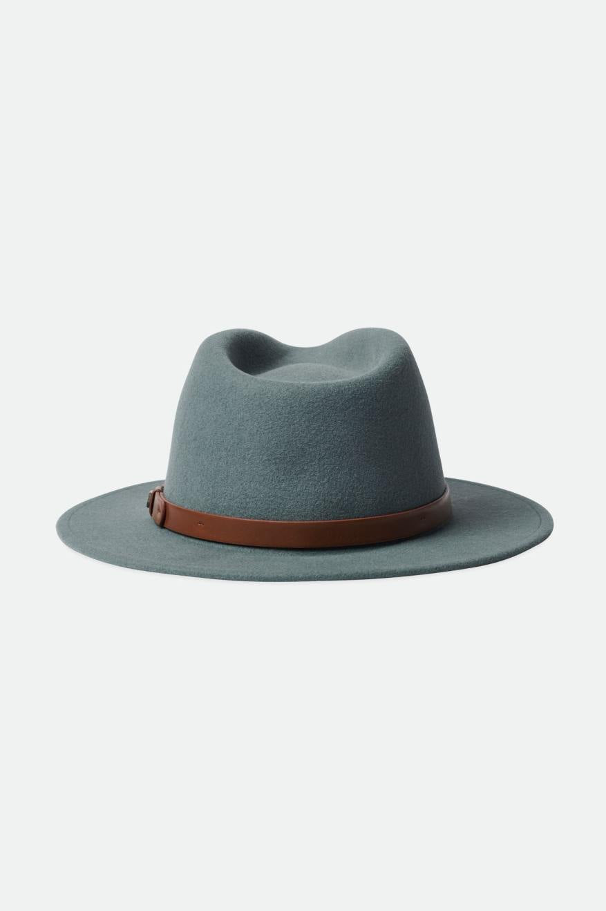 Sombreros De Fieltro Brixton Messer Fedora Mujer Azules | 048263LSO