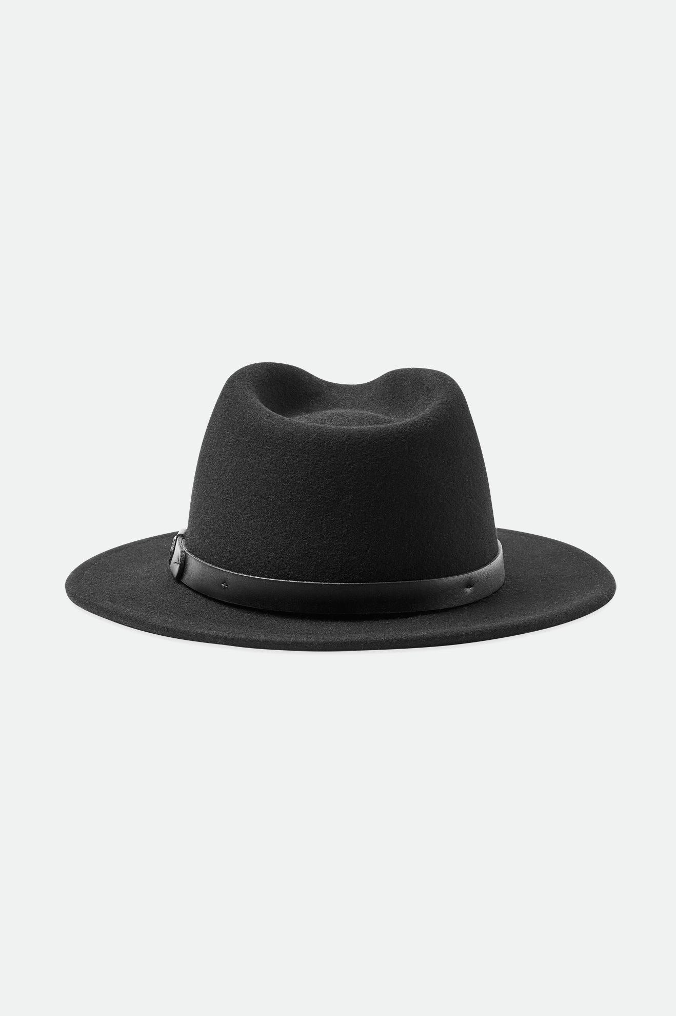 Sombreros De Fieltro Brixton Messer Fedora Mujer Negras | 126938MCB