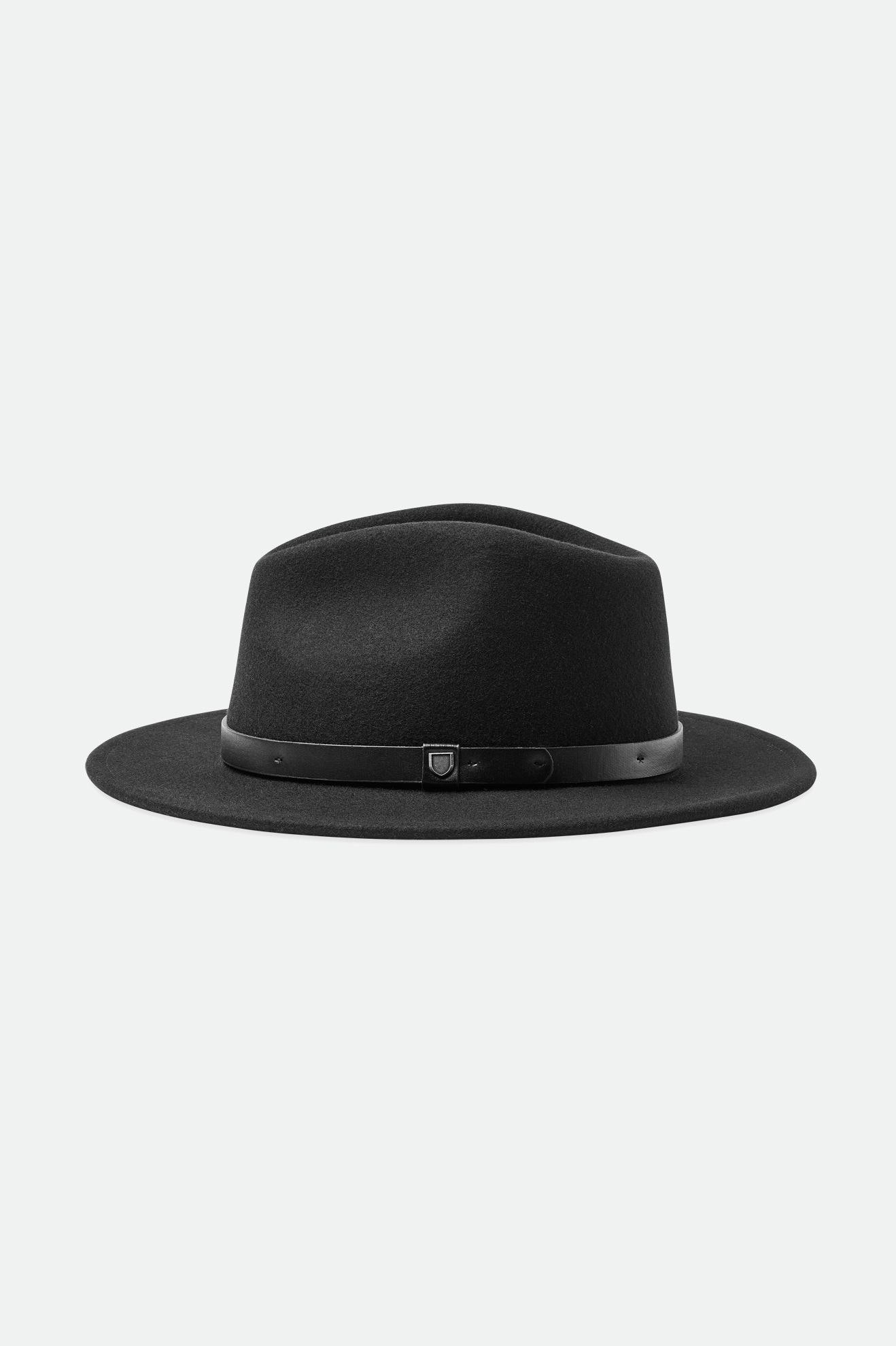 Sombreros De Fieltro Brixton Messer Fedora Mujer Negras | 126938MCB