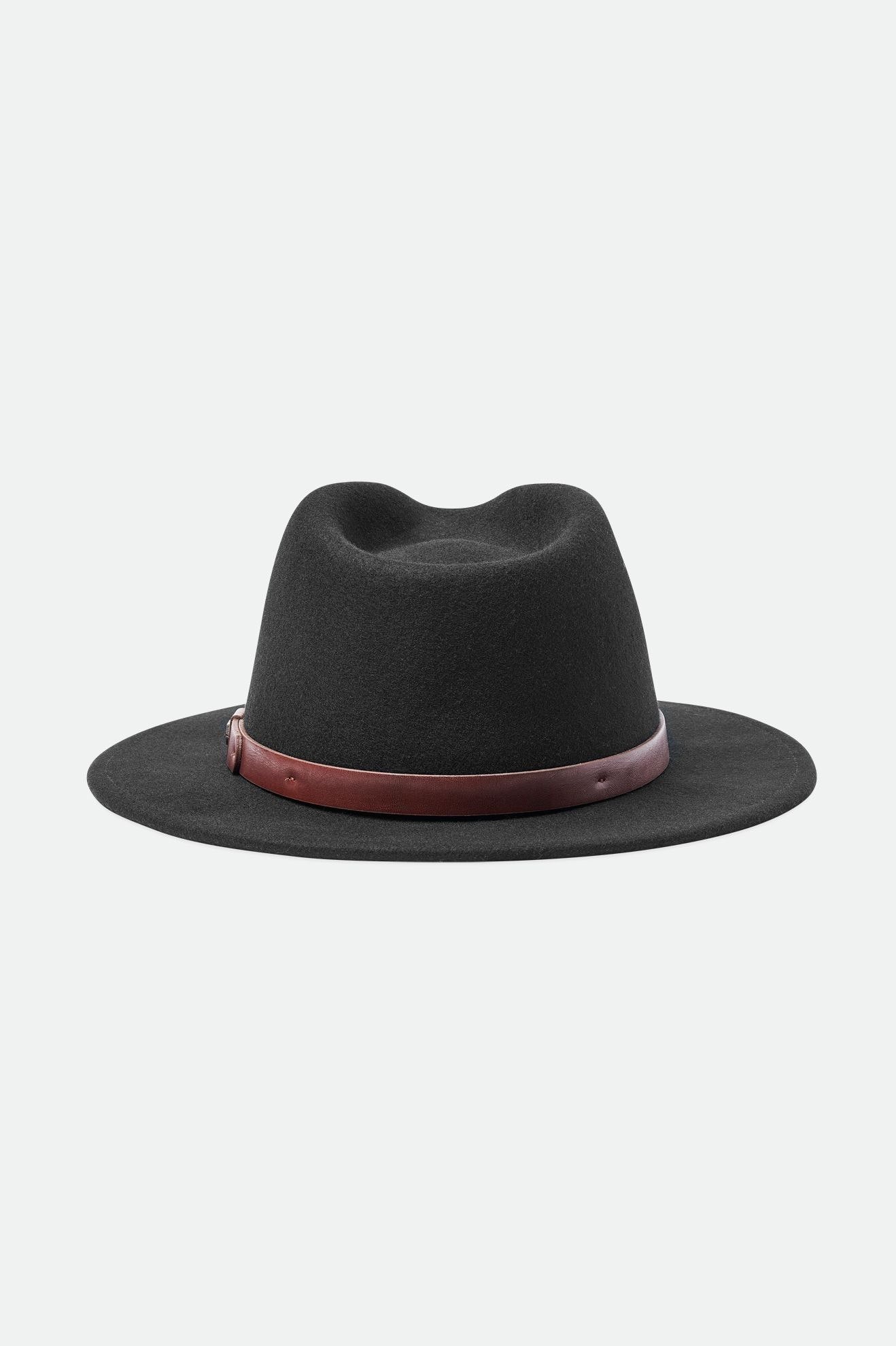 Sombreros De Fieltro Brixton Messer Fedora Mujer Negras | 593048FXP